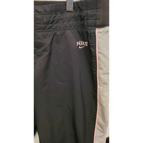 NIKE Women's Workout Running Jogger Capri Cropped Pants White Pink  Large 12/14 - Picture 6 of 8